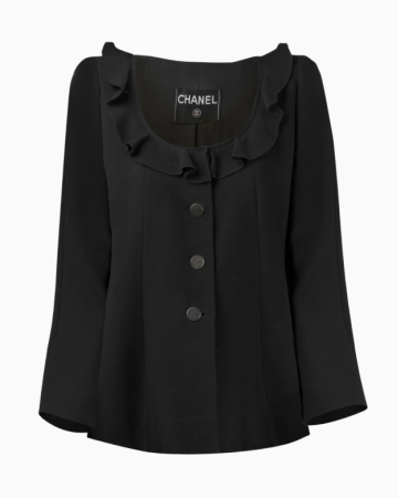 Veste Volant Noir FW1999 Par Karl Lagerfeld