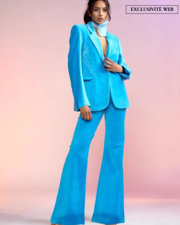Pantalon Velvet Bleu