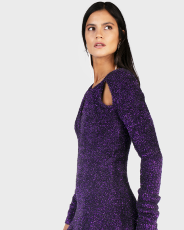 Robe Maille Purple
