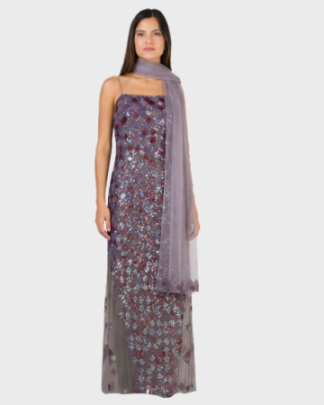 Robe Sequins Lilas
