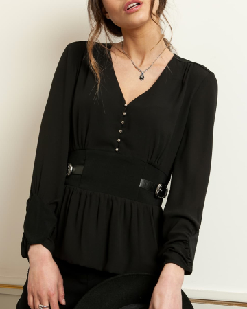 Blouse Médicis Noire