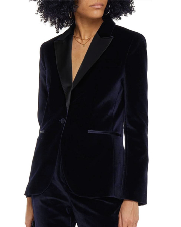 Blazer Velours Marine