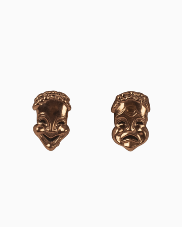 Boucle D'oreille Masques Dorés