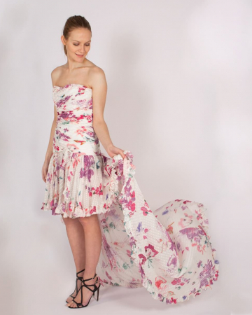 Robe Traine Fleurie