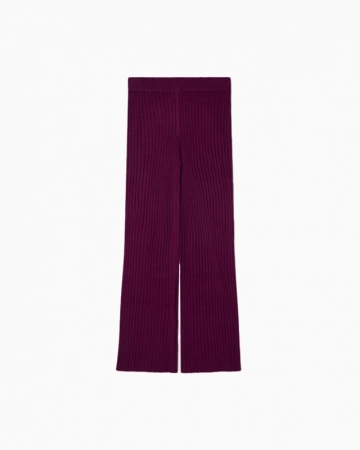 Pantalon Tricot Violet