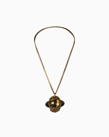 Collier Sphère Dorée Vintage