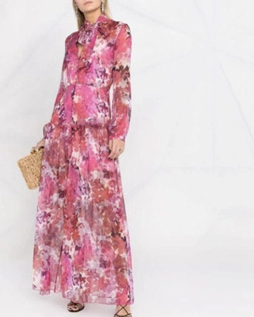 Robe Floral Fuchsia