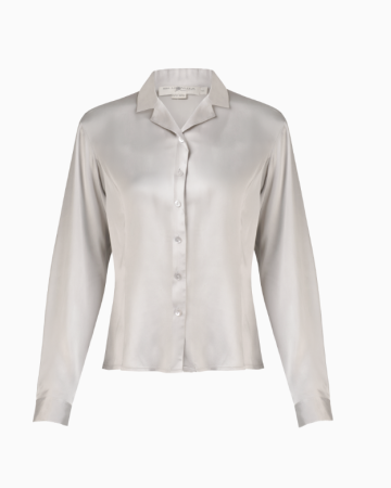 Chemise Satin Ivoire