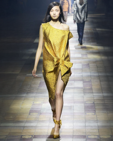 Robe Drapée Vert Chartreuse SS2014