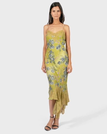 Robe Anis Dentelle par John Galliano