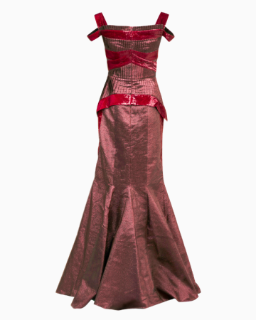 Robe Sculptural Bordeaux
