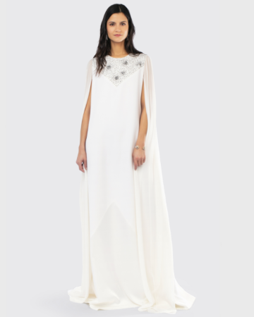 Robe Crystal White Glamourous