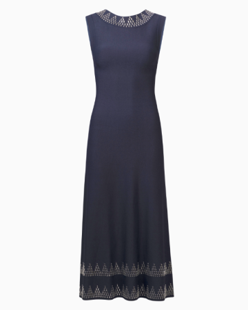 Robe Bleu Sculptural