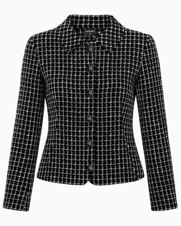 Veste Tweed Black And White