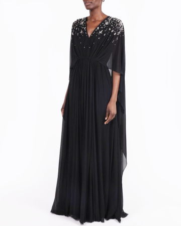 Robe Black Embellished