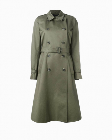 Manteau Trench Kaki