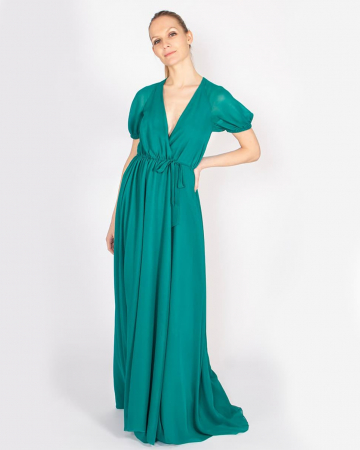 Robe portefeuille verte