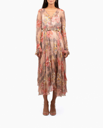 Robe Floral Ruffled