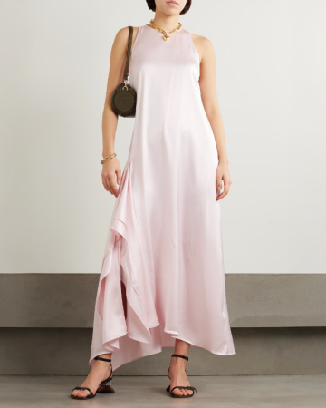Robe Duchesse Satin Rose