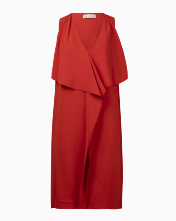 Robe Rouge Drapée