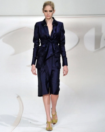 Tailleur Soie Marine