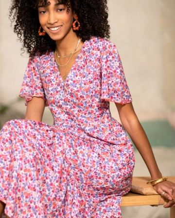Robe longue fleurie Chloé