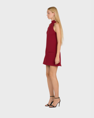 Robe 2-pocket A-line Red
