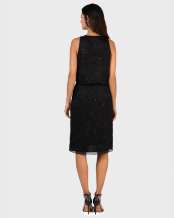 Robe Noire Brodée