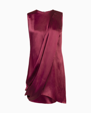 Robe Drapé Satin Bourgogne  Fall 2009