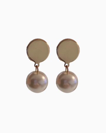 Boucles D'oreilles Perle Doré