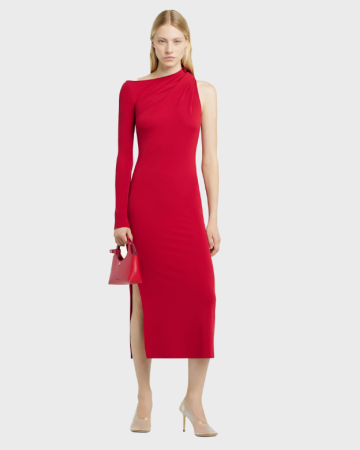 Robe One Shoulder Red