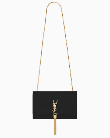 Sac Kate Tassel Medium Black And Gold