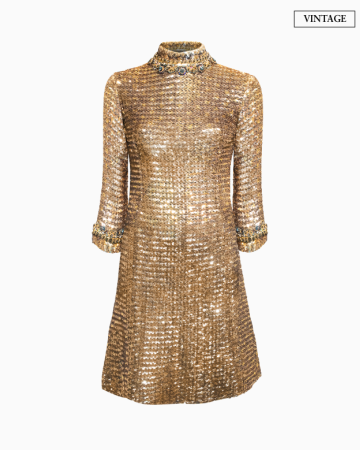 Robe Gold Sequins