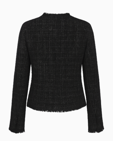 Veste Tweed Black Fringes FW2005