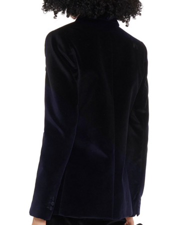 Blazer Velours Marine