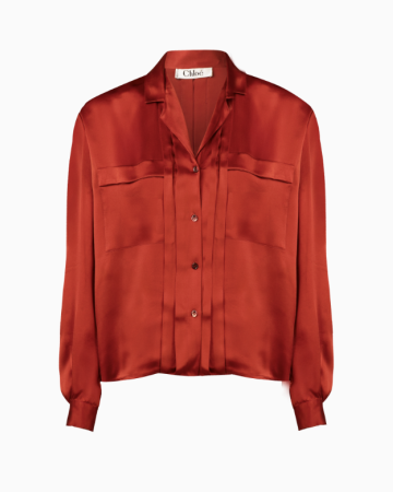 Chemise Rouge Soie