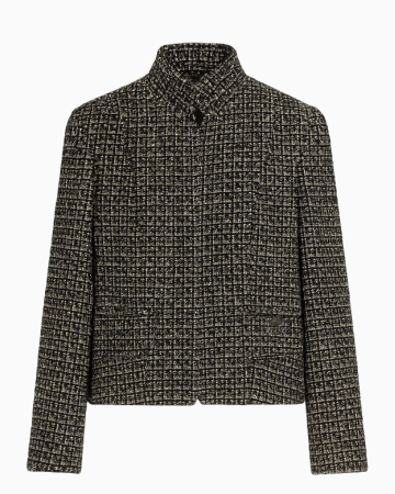 Veste Tweed Croisé Graphite