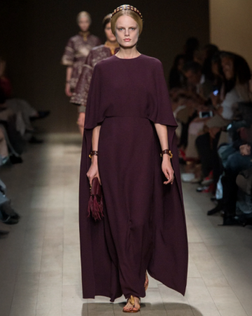 Robe Silk Cape Gown