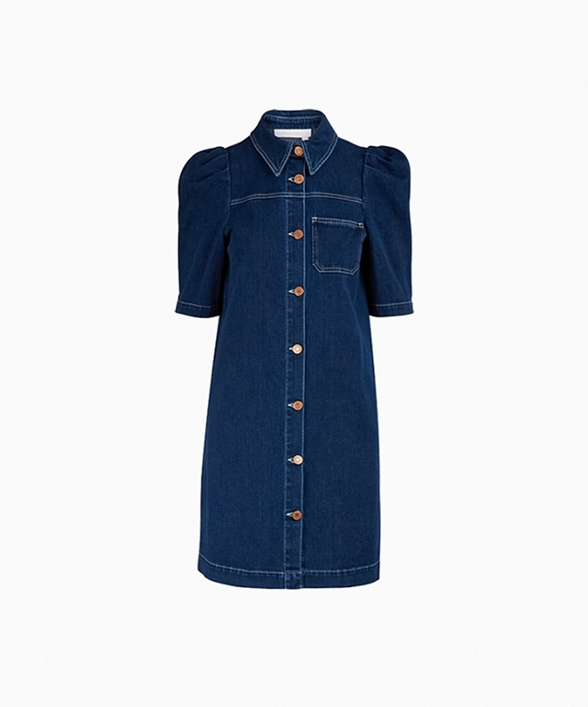 Location Robe Denim Collared See By Chloé 1