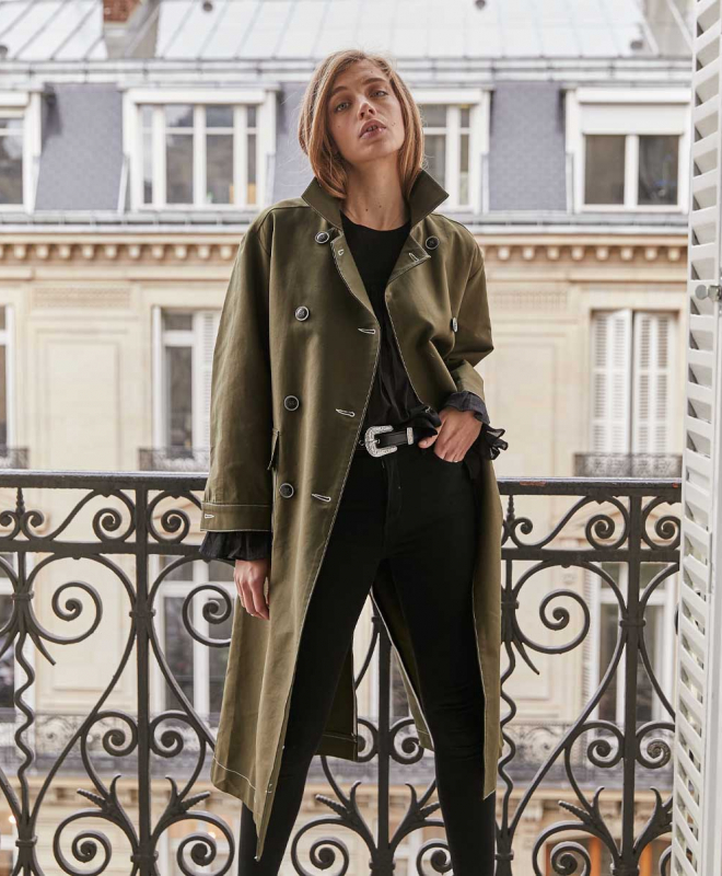Location manteau ANOTHER VICTORY Olive 3