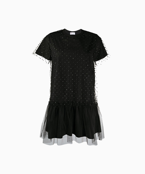 Location Robe Red Valentino Tulle Noire 1