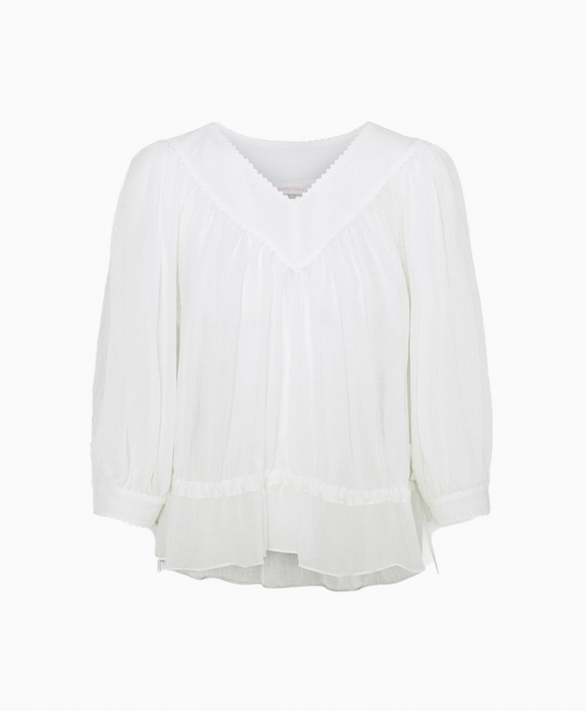 Location See By Chloe Blouse Crystal White 1