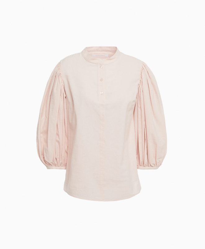 Location See By Chloe Blouse Mandarin Collar 1