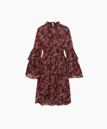 Robe Red Floral