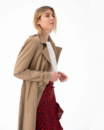 Manteau Trench Taupe