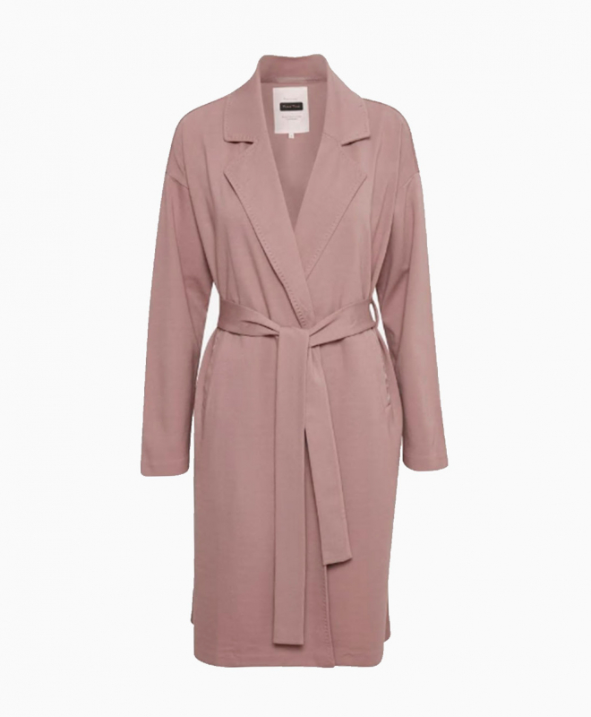 robe manteau rose