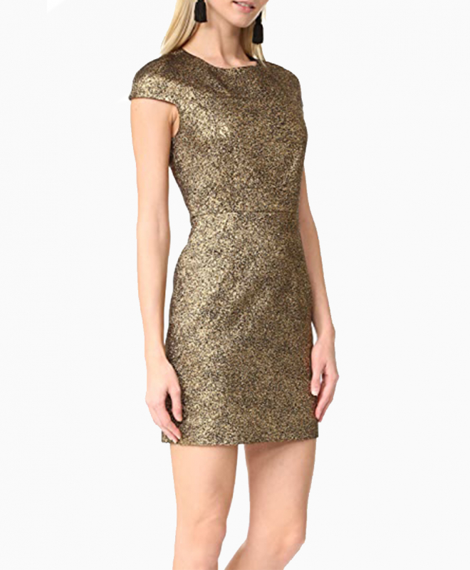 Location robe Diane Von Furstenberg Hadlie Gold | Une Robe ...